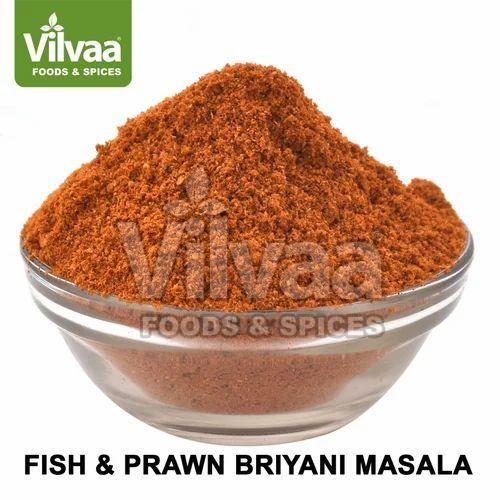Fish & Prawn Briyani Masala, Packaging Type : Bag