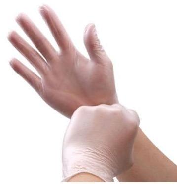Vinyl Gloves, for Hospital, Pattern : Plain