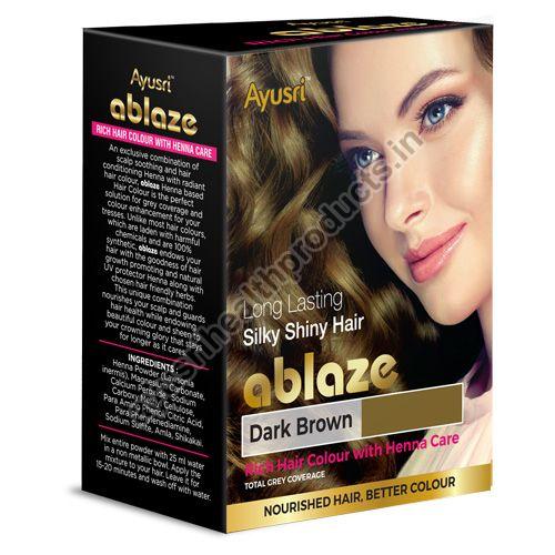 Powder Henna Dark Brown Rich Hair Colour, for Herbal / Herb Enriched