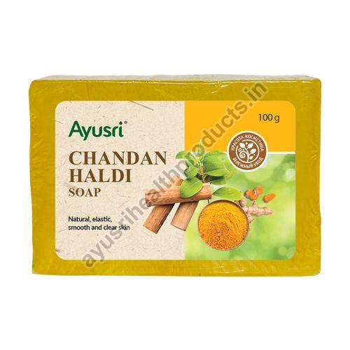 Nagakeshar / Ironwo Ayusri Chandan Haldi Soap, for Personal, Packaging Size : 100 Gm