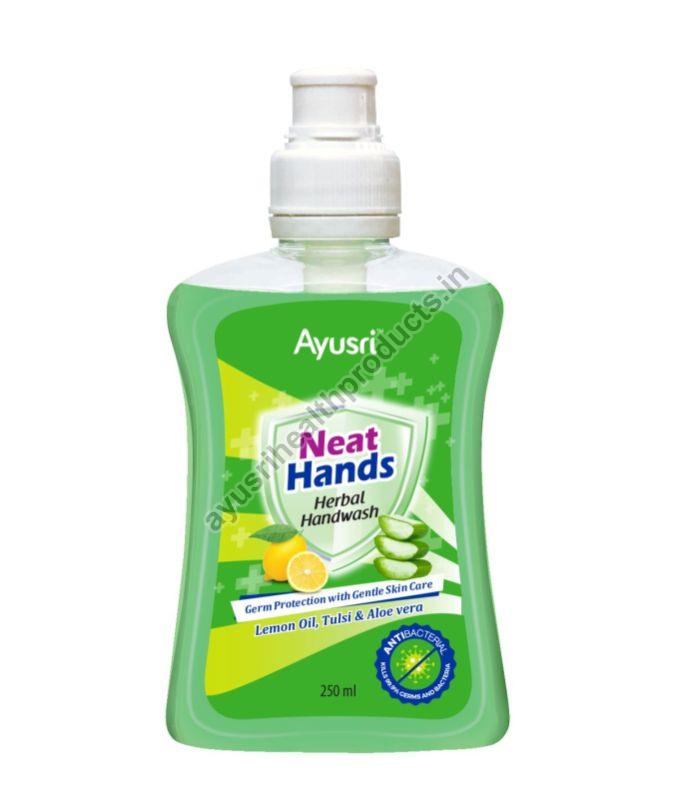 Ayusri Neat Hands Herbal Hand Wash, for Personal, Form : Gel