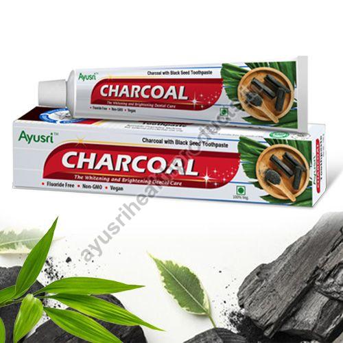 Ayusri Charcoal Toothpaste, For Teeth Cleaning, Variety : Herbal