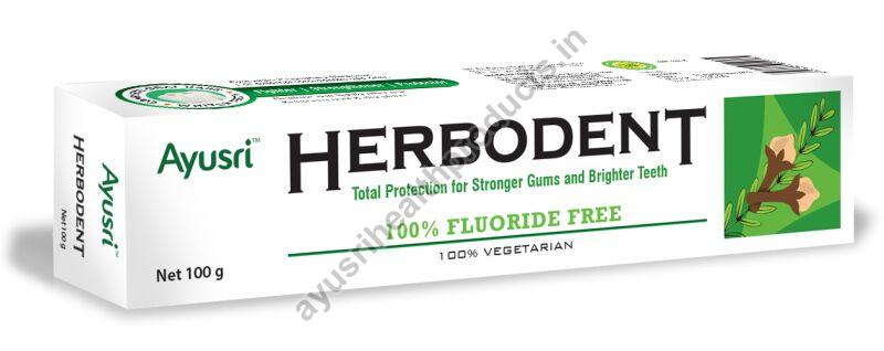 Ayusri Herbodent Toothpaste, For Teeth Cleaning, Variety : Herbal