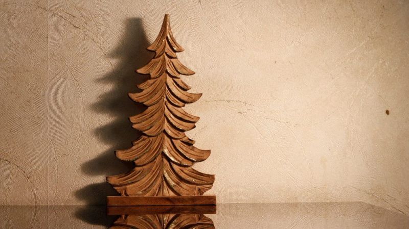 Large Wooden Christmas Tree