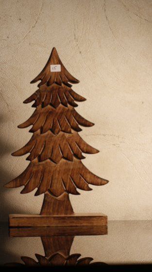 Wooden Tree Decor - Large, Christmas