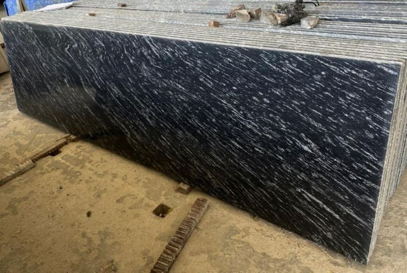 Bagheera Black Granite Slab, for Flooring