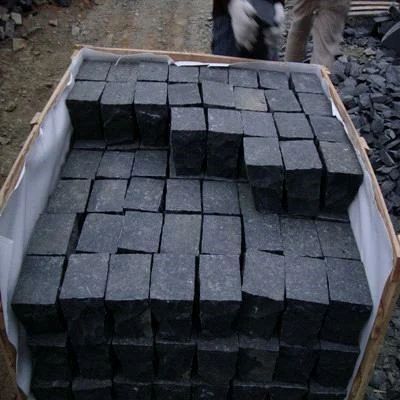 Square Basalt Stone Cobbles, for Outdoor Landscaping, Pattern : Plain