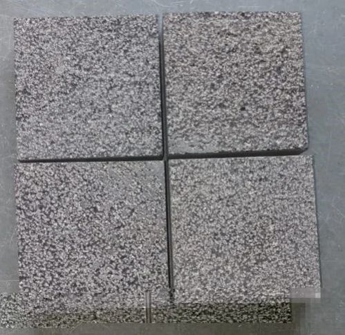 Square Black Bush Hammered Basalt Stone, for Flooring, Stone Form : Cut-to-size