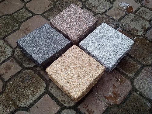 Black Square Granite Cobblestones, For Outdoor Flooring, Feature : Durable, Fine Finishing