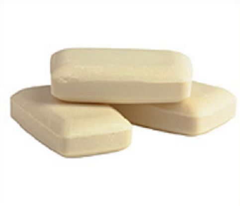 Square Toilet Soap, for Personal, Form : Bar