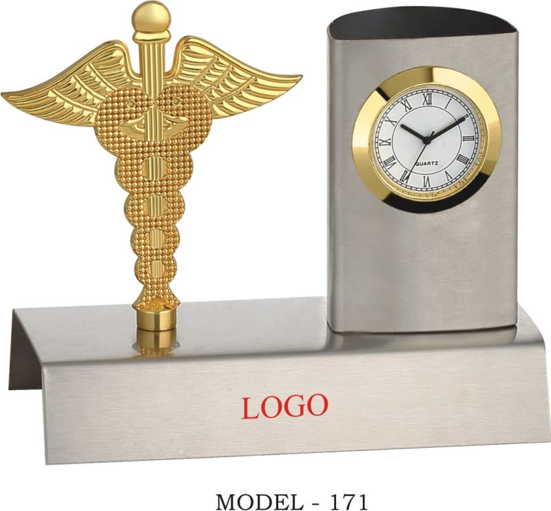 Polished Stainless Steel Metal Desktop Item 171, for Gifting, Feature : Attractive Designs, Fine Finishing