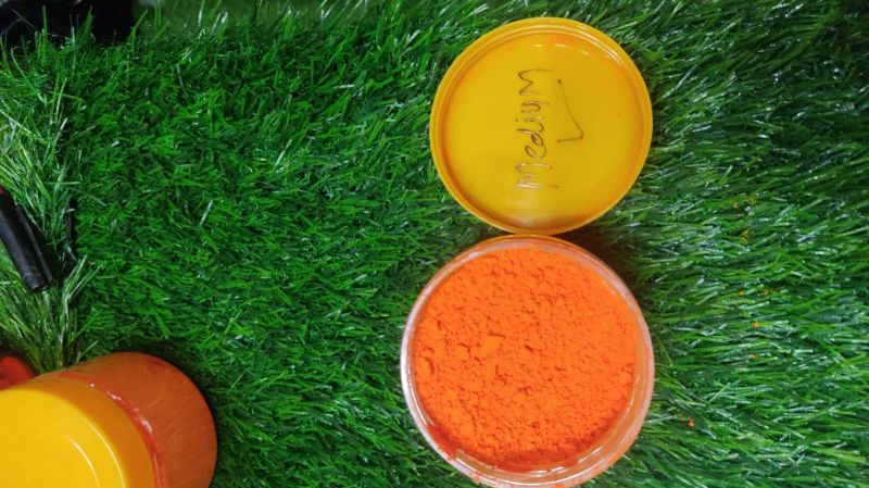Medium Quantity Orange Sindoor Powder, for Worship Use, Packaging Type : Plastic Boxes