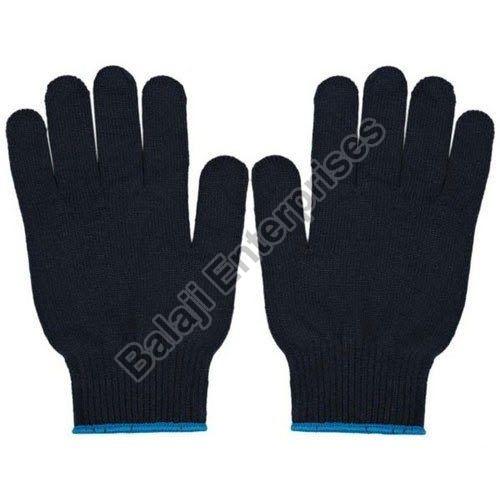 Cotton Knitted Hand Gloves, For Industrial, Feature : Soft, Smooth Texture, Skin Friendly, Good Designs