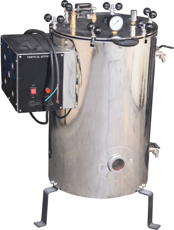 Stainless Steel Vertical Wing Nut Autoclave, for Laboratory Use, Industrial Use, Voltage : 220V