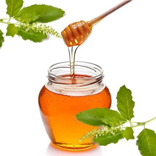 Tulsi Infused Honey, for Foods, Medicines, Certification : FDA Certified