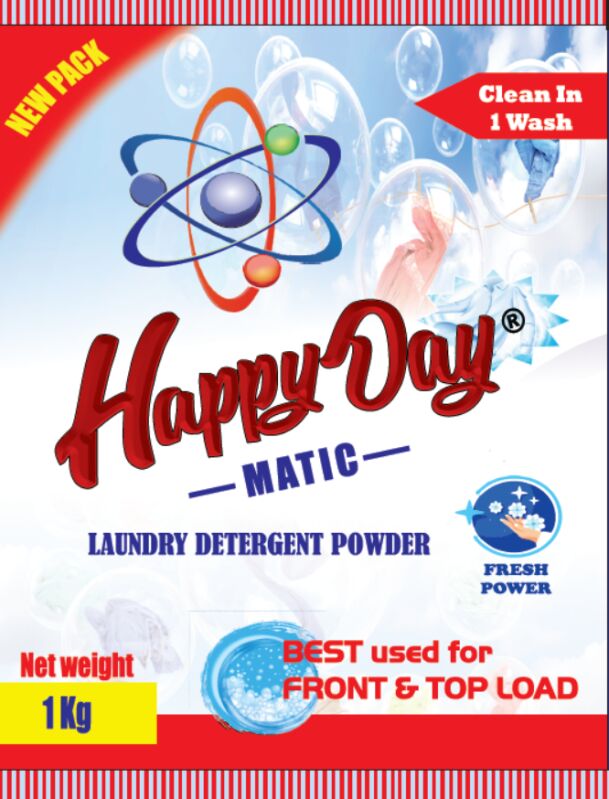 Rect Detergent Powder matic, Model Number : Hdaymatic1kg