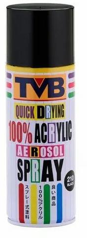 210 TVB Black Paint Spray, for Constructional, Feature : Easy To Use