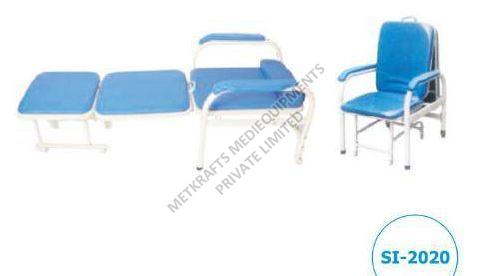 Rectangular Polished Attendant Bed Cum Chair, for Hospitals, Style : Modern