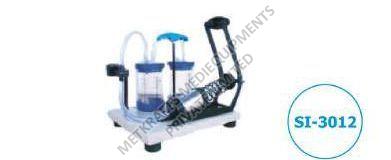 Manual Foot Operated Suction Machine, for Hospital, Color : White