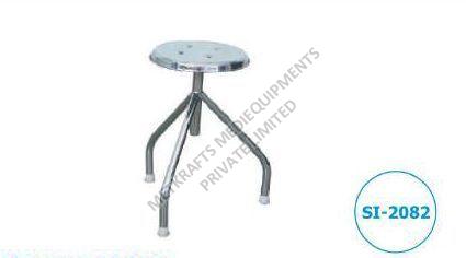 Polished Plain Stainless Steel Hospital Revolving Stool, Feature : Fine Finishing, High Strength, Quality Tested