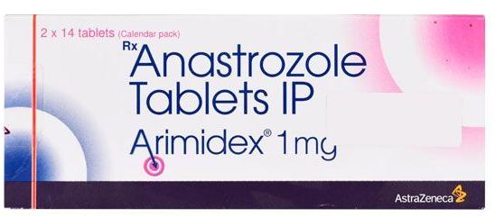 Arimidex 1mg Tablet, Composition : Anastrozole (1mg)