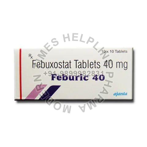 Feburic 40 Tablets, Composition : Febuxostat (40mg)