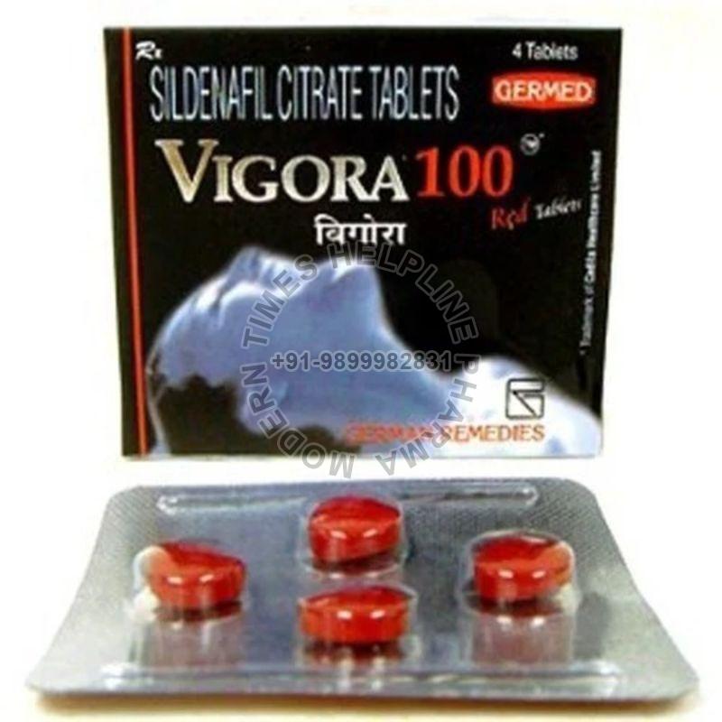 Vigore 100mg Red Tablet 1 strip at Rs 116/pack