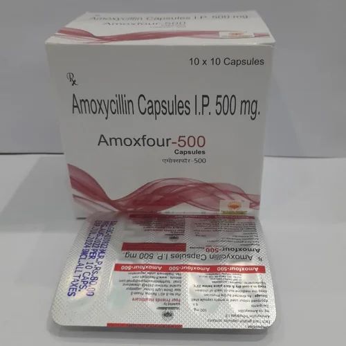 Amoxicillin 500mg Capsules, Packaging Type : Box