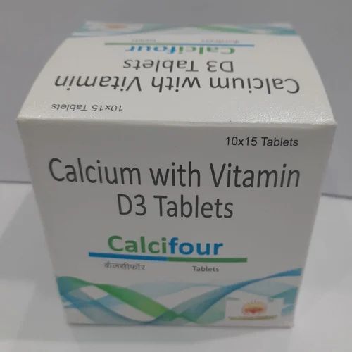 Calcium Vitamin D3 Tablets, Packaging Type : Box