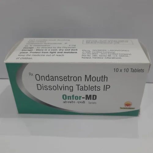 Ondansetron Mouth Dissolving Tablets, Packaging Type : Box
