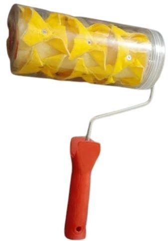 7 Inch Foam Ragging Paint Roller, Color : Yellow Red