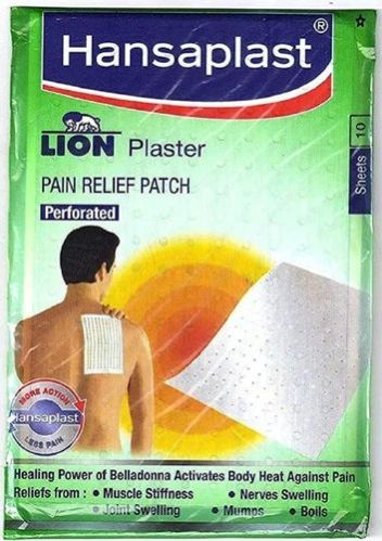 Cotton Hansaplast Lion Belladonna Plaster, for Clinical, Hospital, Personal, Feature : Anti Bacterial
