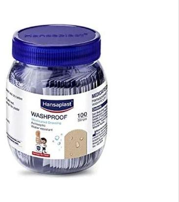 Cotton Hansaplast Washproof Bandage, For Clinical, Hospital, Personal, Size : Universal