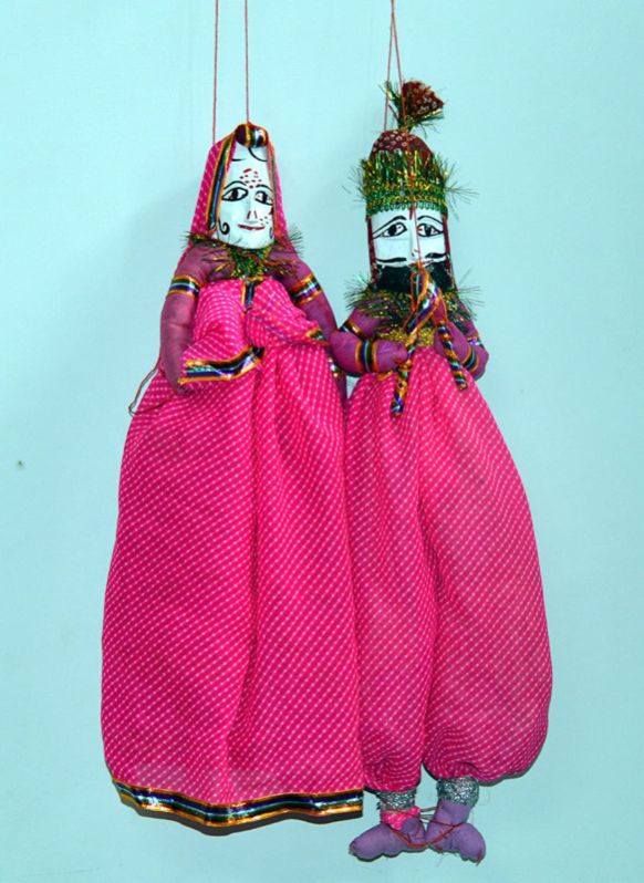Marusthali Cotton B013cqitqa Rajasthani Puppet, Color : Multicolor