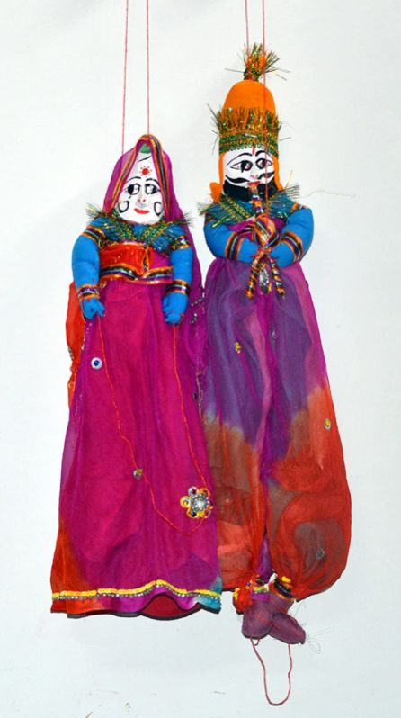 Marusthali Cotton B013cqiz3c Rajasthani Puppet, Color : Multicolor