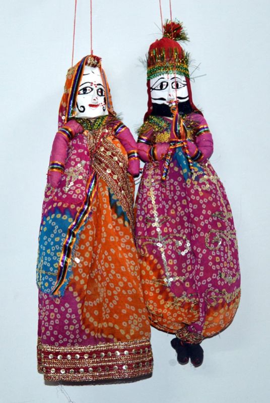 Cotton B013CQJBDU Rajasthani Puppet, Color : Multicolor
