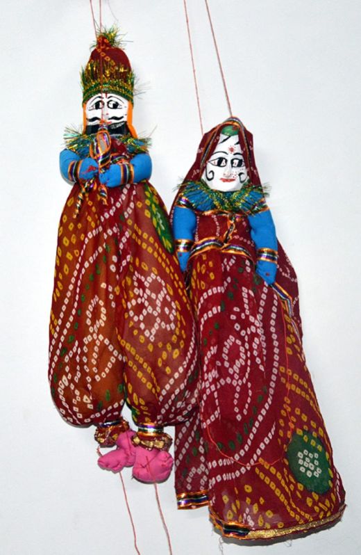 Marusthali Cotton B013cqmgj6 Rajasthani Puppet, Color : Multicolor
