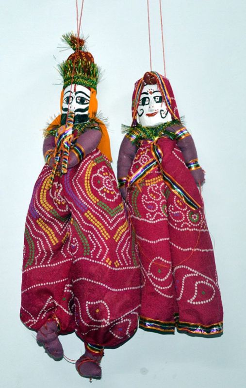 Marusthali Cotton B013cqmzva Rajasthani Puppet, Color : Multicolor