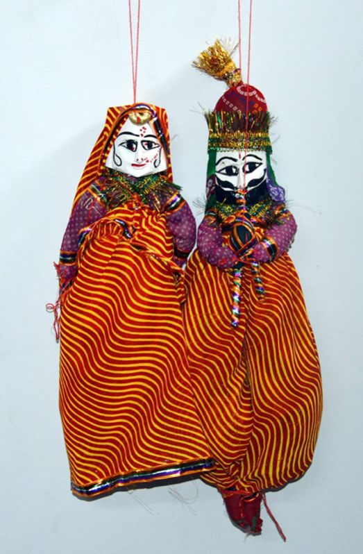 Cotton B01LW5NJWV Rajasthani Puppet, Color : Multicolor