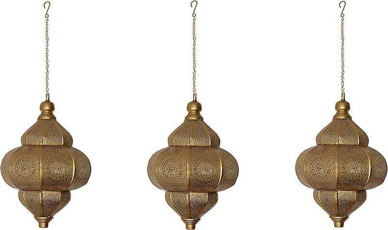 Marusthali Round Brass Polished Globe Lamp, Color : Golden