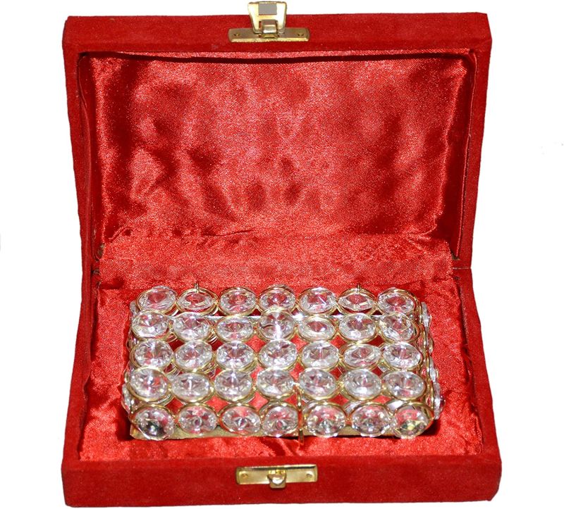 Vintage Crystal Jewellery Box