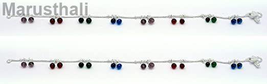 Silver Soft Bell Anklets
