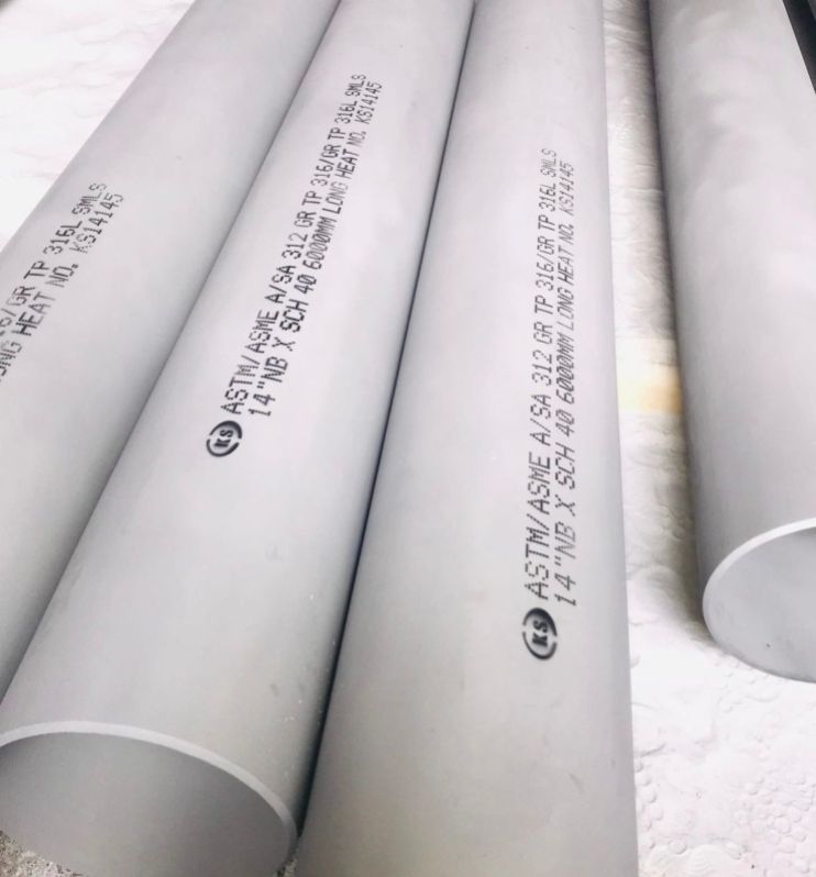 Round 316l Stainless Steel Pipe, Grade : ASTM, AISI