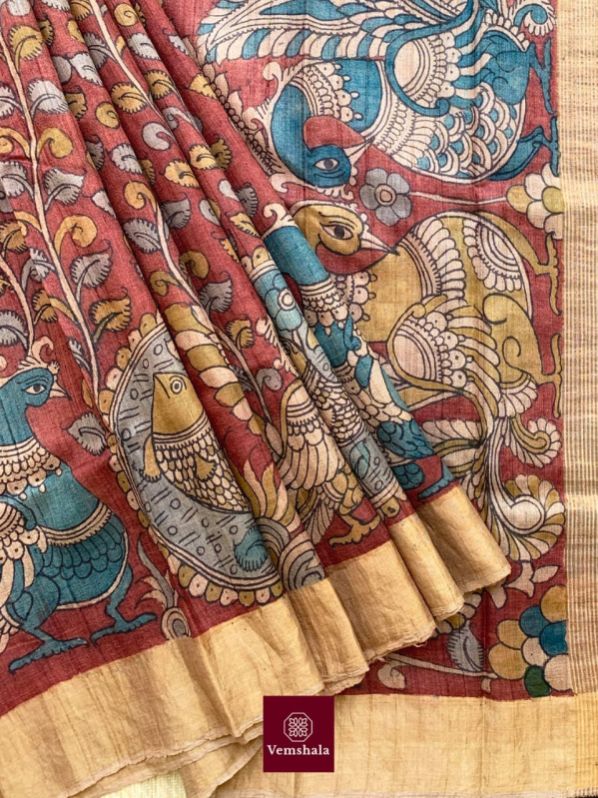 Printed indian saree, Technics : Hand Made