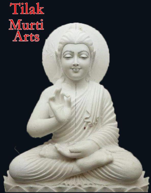 mahatma buddha marble statue