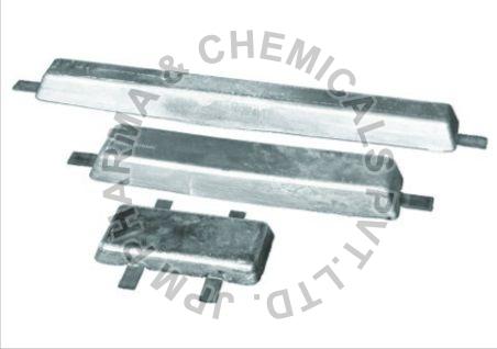 Rectangular Polished Zinc Anode, for Industrial, Form : Solid