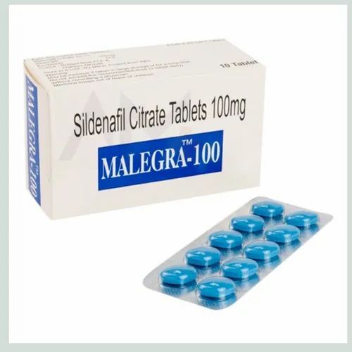 Malegra 100 Mg Tablets, Packaging Type : Box