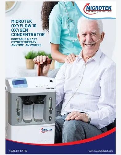 Oxygen concentrator, Model Number : Microtek OXYFLOW 10