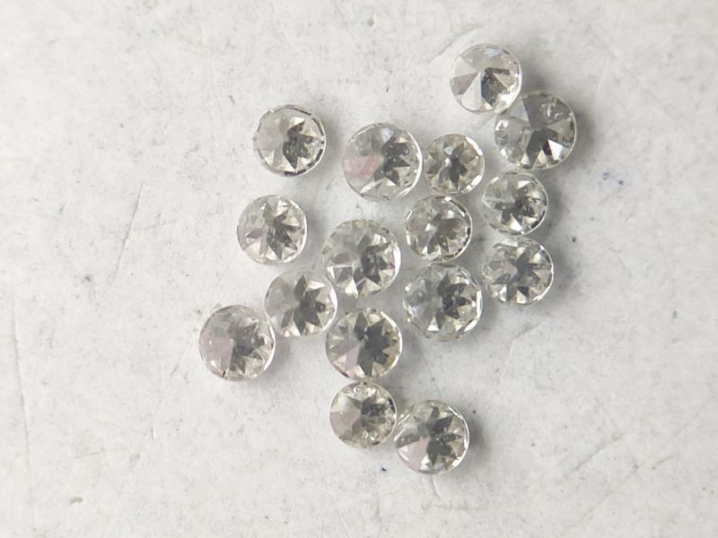 Round Pure single polished diamond, for Jewellery Use, Size : 0-10mm