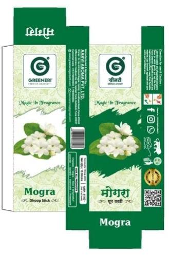 Greeneri Mogra Dhoop Sticks, Packaging Type : Paper Box